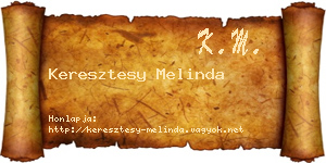 Keresztesy Melinda névjegykártya